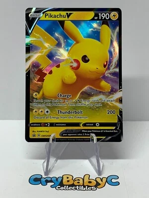$1.99 • Buy Pokemon Pikachu V SWSH061 BLACK STAR PROMO