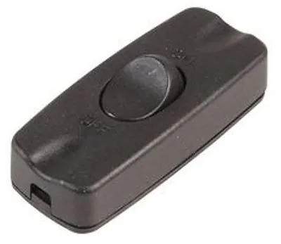 In-line 2amp 2a Black Or White Rocker Switch For Table Standards Lamps • £2.49