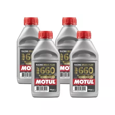 Motul 101667 RBF 660 FL Brake Fluid (500mL X4) • $82.94