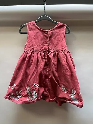 Baby Boden 12-18 Months Girls Chord Dress Bunny • £5