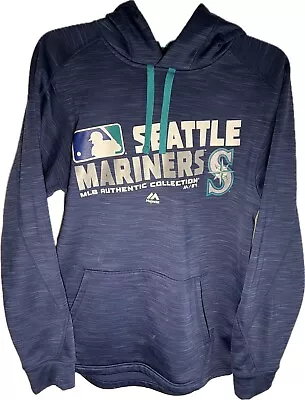 Seattle Mariners MLB Authentic Thermabase Men’s Sm Blue Pullover Hoodie • $15