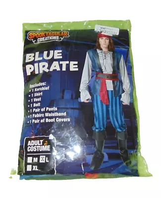 Spooktacular Blue Pirate Halloween Cosplay Costume Large Men New INCOMPLETE • $25.20