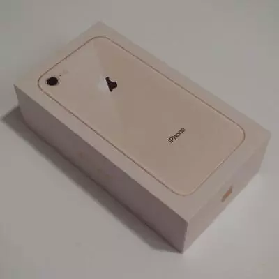 Apple IPhone 8 BOX ONLY MQ802LL/A Gold 256GB Instructions Decals Empty NO PHONE • $8.99