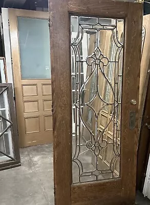Leaded Glass Entry Door 83 X 34 • $699