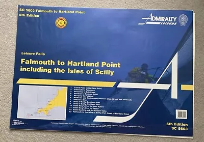 Admiralty Leisure Charts Falmouth To Heartland Point. Sailing. 5th Edn. SC 5603. • £9.99
