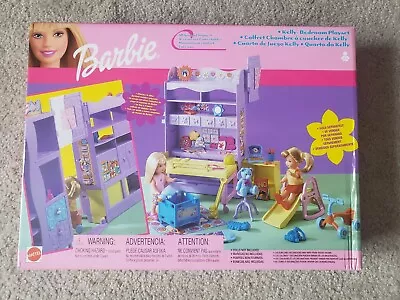 Vintage NIB 2001 Barbie All Around Home Kelly Bedroom Playset UNO Game Piano • $50