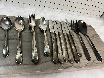 Vintage LOT WM A1 Rogers Oneida LTD. Silverware 22 Pieces Serving For 6 • $30