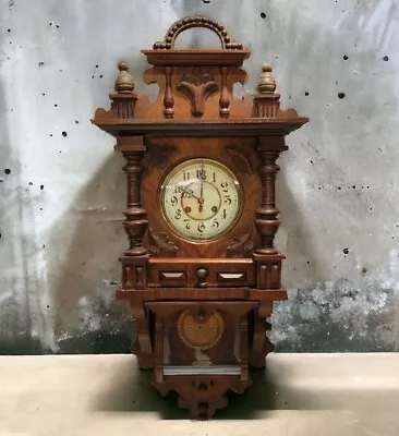 Gorgeous Antique Gustav Becker German Freeswinger Wall Clock Vienna Regulator • $850