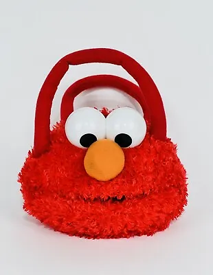 Rare Sesame Street Elmo Plush Purse Bag Tote Knapsack Jim Henson  Zipper Closure • $16.40