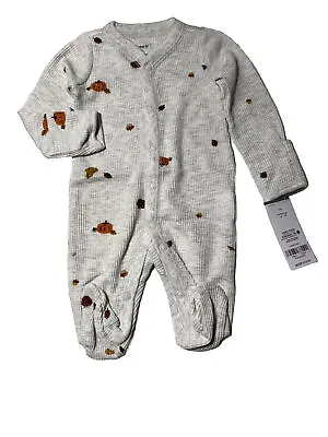 Carter's Thanksgiving Snap-Up Thermal Bodysuit Heather Newborn New • $12.99