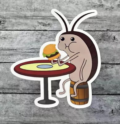 £3.83 • Buy SpongeBob Roach Eating Krabby Patty Krusty Krab Sticker Funny Decal
