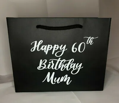 Personalised Gift Bag Age Birthday 16th 18th 21st 30th 40th 50th 60th Any Name B • £3.70
