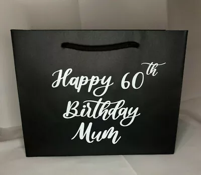 £3.70 • Buy Personalised Gift Bag Age Birthday 16th 18th 21st 30th 40th 50th 60th Any Name B