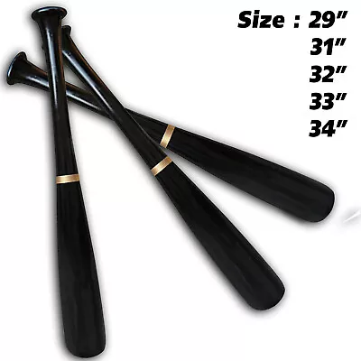 £21.99 • Buy Solid Wooden Base Ball Bat Hard Ball Bat Rounders Training Match Size 29  To 34 