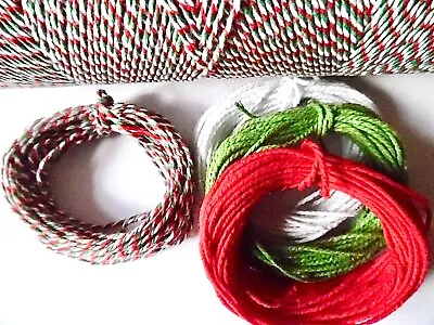 10mts  Cotton Bakers Twine.Choice Of Colour Green/Red/White. MULTI BUY DISC • £2.50