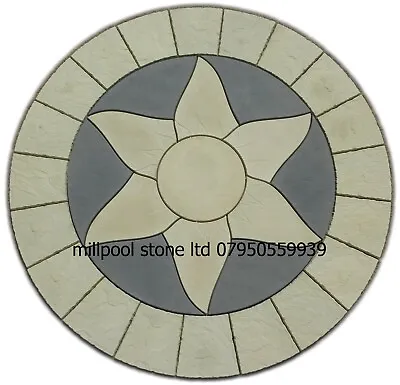  2.56m Baby Aztec Sun Circle Paving  Patio Slab Stone (delivery   Exceptions) • £275