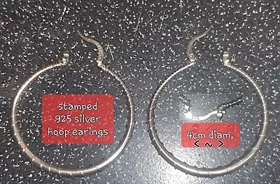 2 Pairs Of 925 Silver Earings Unwanted Gifts Unworn. • £8