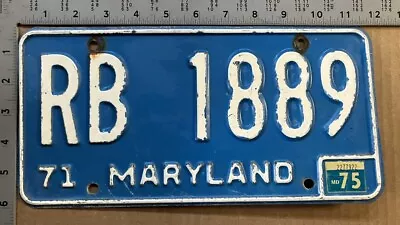 1975 Maryland License Plate RB 1889 Ford Chevy Dodge 14142 • $8.52