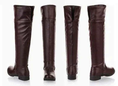 Cosplay Attack On Titan Shoes Unisex Boots Flat Knee High Stretch Riding Boot  • $55.40