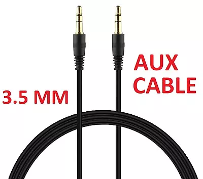 3.5 Mm Male Car Aux Auxiliary Cord Stereo Audio Cable For Phone IPod Android • £5.82