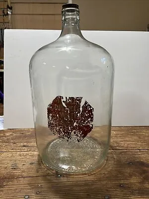Vintage 5 Gallon Glass  1956 Water Bottle Jug Embossed Base • $49.95