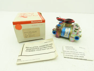 $139.99 • Buy Honeywell Skinner V955LEH2150 Solenoid Valve 4-Way NO/NO 150V 20 PSI 1/4  NPT