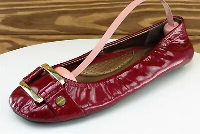 Me Too Women Sz 6 M Red Ballet Patent Leather Shoes Lysette 2 • $16.50