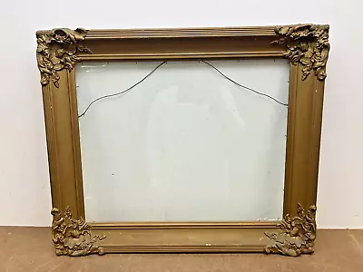 Antique Picture Frame Gold Wood Vintage Ornate Gesso FITS 16 X 20 LARGE Layered • $59.99