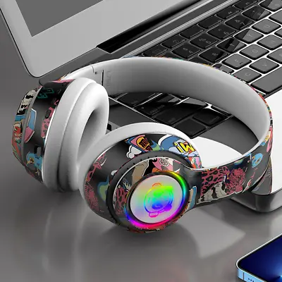 Wireless Headphones Bluetooth Headset Earphones Noise Cancelling Stereo Over Ear • $34.95