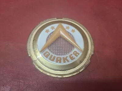 Vintage QUAKER OIL STOVE Door Glass Insert Medallion EMBLEM BADGE ANTIQUE STAR • $19.99