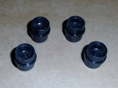 Scalextric Black 'centre Dot' Car Wheels SUPERB Spares Fit 911 TR7 F1 Rear Etc • £1.99