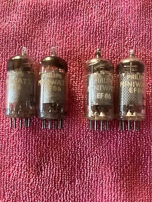 Mullard EF86 NOS Coin Based Pair Platinum Matched First Edit- Tested Holly Grail • $500