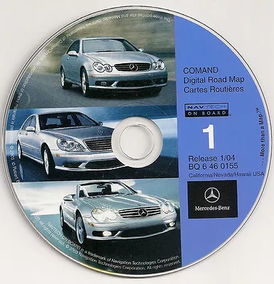 2000 2001 2002 Mercedes Benz E55 E430 E320 E-Class Navigation CD #1 Cover CA NV • $95