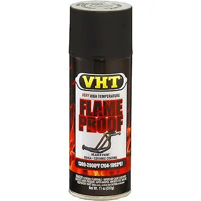 VHT-SP102 Paint Flameproof Coating High-Temperature Flat Black 11 Oz Aeros • $12.53
