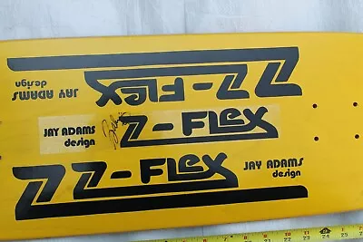 Jay Adams Model Z-Flex Autographed Dogtown 9.5x32in. Vintage SKATEBOARD DECK • $800