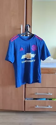 Adidas Manchester United Away Football Soccer Shirt Jersey 2016/17 Boys L 13-14y • $22.68