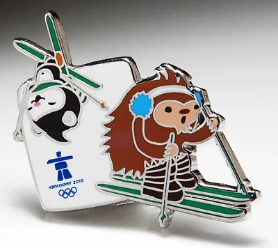 2010 VANCOUVER OLYMPIC PIN MASCOTS FREESTYLE SKIING Milan Cortina 2026 TRADER • $5.95