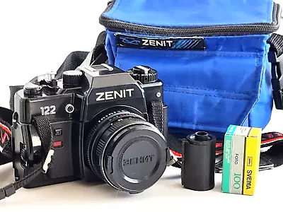TESTED! KMZ Zenit-122 + MC Helios-44M-6 2/58mm 35mm SLR Film Vintage Camera! • £91.20