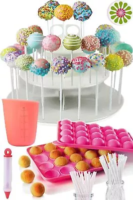 COMPLETE CAKE POP MAKER KIT -Easy & Fun Gift NonStick Silicone Cakepop Baking... • $47.95