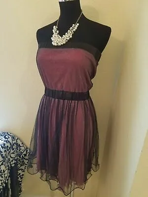 YA Los Angeles Multi Color Strapless Ruffle Dress Medium NWT • $23.99
