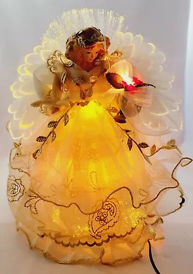 Carlton Heirloom Christmas Angel Tree Topper Color Changing Fiber Optic 12  • $24.99