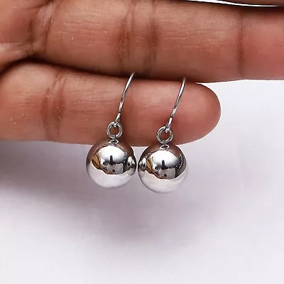 QVC Steel By Design Round Bead Hook Earrings Pre-owned Jewelry • $0.99