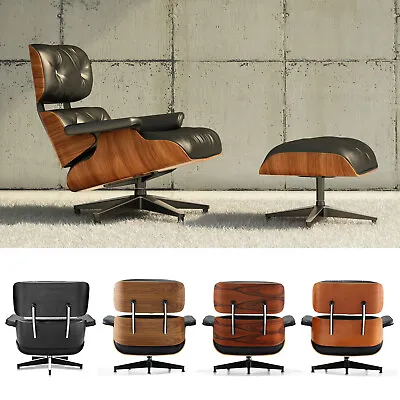 $239.99 • Buy Mid-century Eames Lounge Chairs Swivel Sofa Chair Recliner Armchairs Living Room