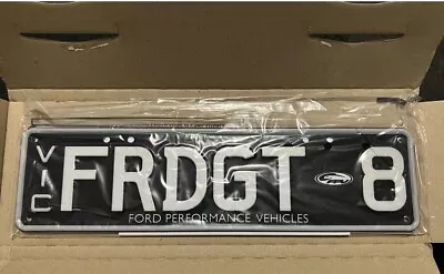 Personalised Number Plates Vic FORD Performance FRDGT 8 Includes Transfer Papers • $400