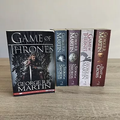 George R.R. Martin Paperback Book Bundle Of 5 Game Of Thrones • £7.99