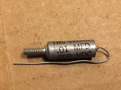 NOS Vintage Cornell-Dubilier .01 Uf 600v PIO Capacitor Vitamin Q Oil Cap (Qty • $5