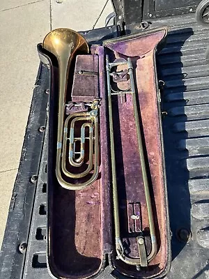 C.G. CONN 1890 PROFESSIONAL TROMBONE & CASE Vintage Rare Purviance • $780