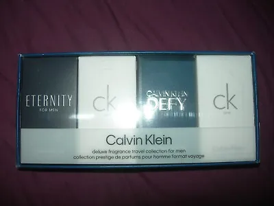 New Calvin Klein Miniset 3x 10ml CK One Eternity + 1x 5ml Defy Gift Set For Men. • £35