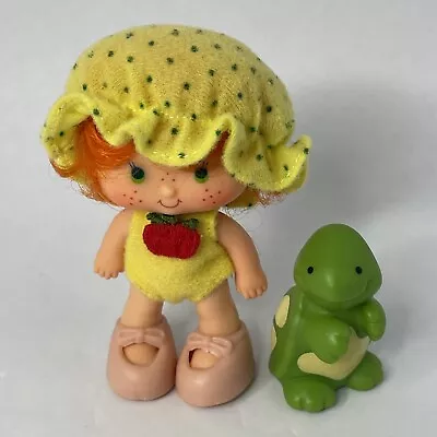 Strawberry Shortcake Apple Dumplin Doll & Pet Tea Time Turtle Vintage 1979 • $15.99