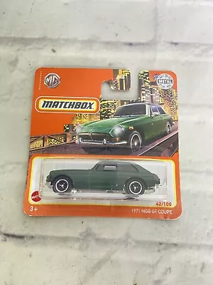 Matchbox 1971 MGB GT Coupe Green Toy Car Vehicle NEW • $10